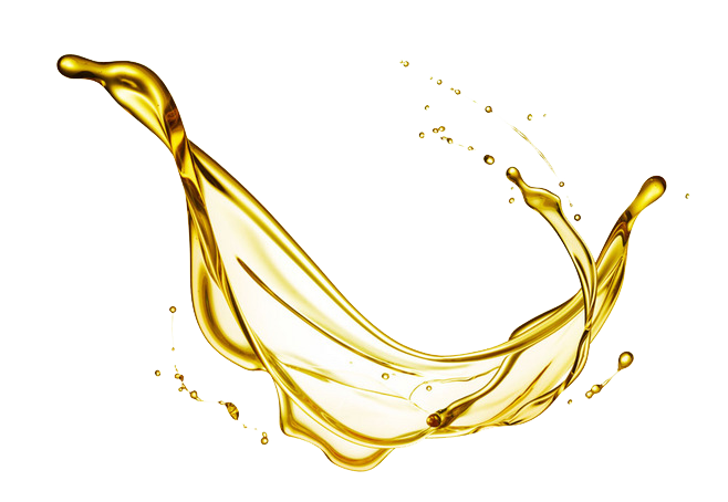 Golden oil splash with shimmering droplets symbolizing Gulf Way’s premium, high-performance lubricants